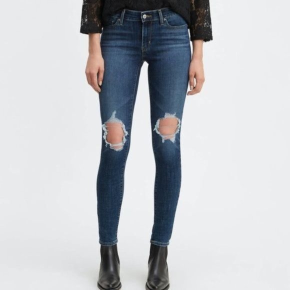 Levi's Denim - SOLD! NEW Levi's 711 Skinny Distressed Skinny Jean 27/28
